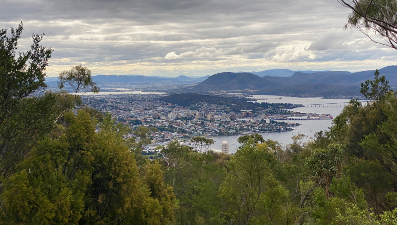 Hobart from Mount Nelson