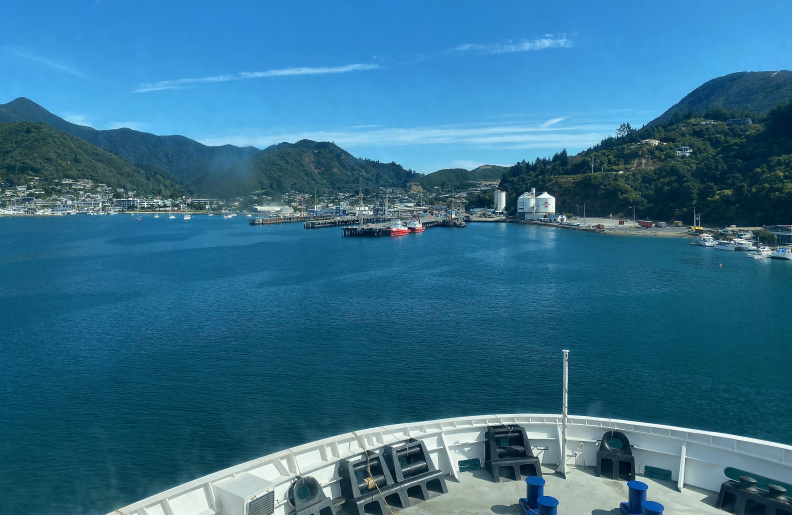 Picton from the Cook Strait ferry