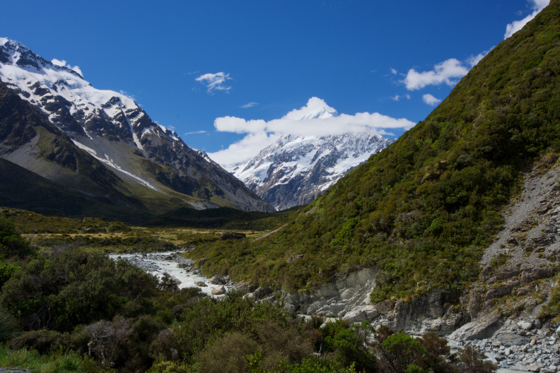 Looking towards Mount Cook - New Zealand's highest mountain