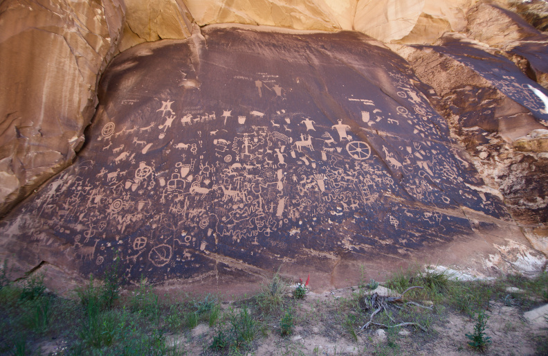 Newspaper Rock, south of Moab, Utah