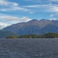 The cruise begins with a boat trip across Lake Manapouri...