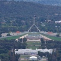 Australian Parliament, from Mount Ainslie Lookout