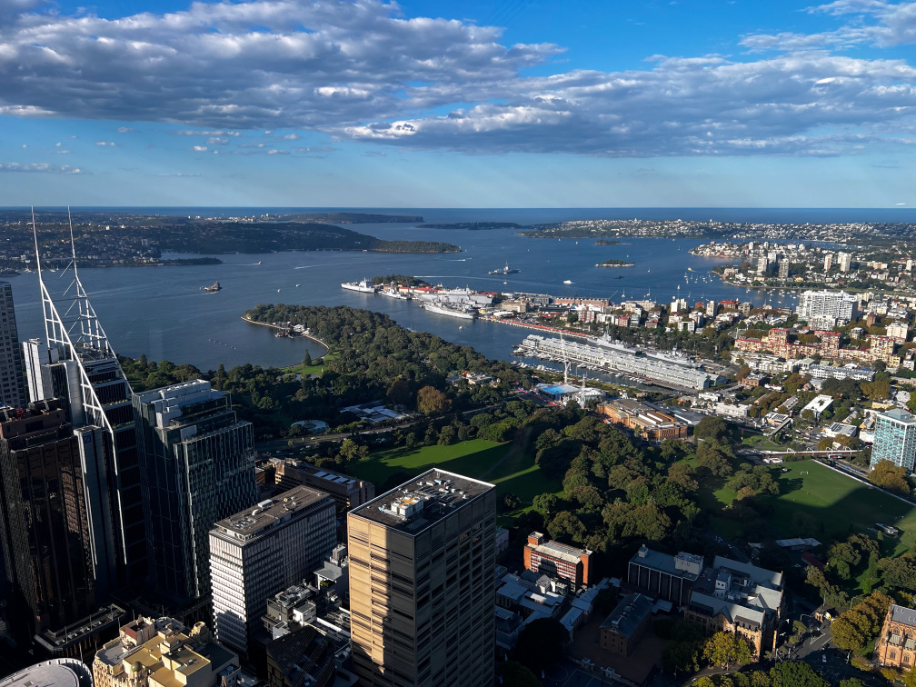 Harbour entrance, from Sydney Tower