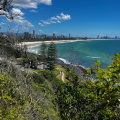 Looking north from Burleigh Heads National Park