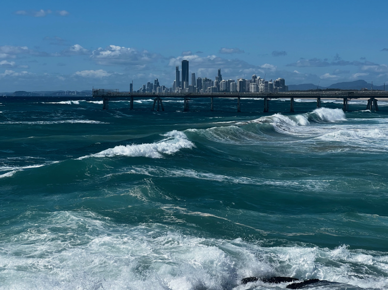 Surfers Paradise from the Gold Coast Spit