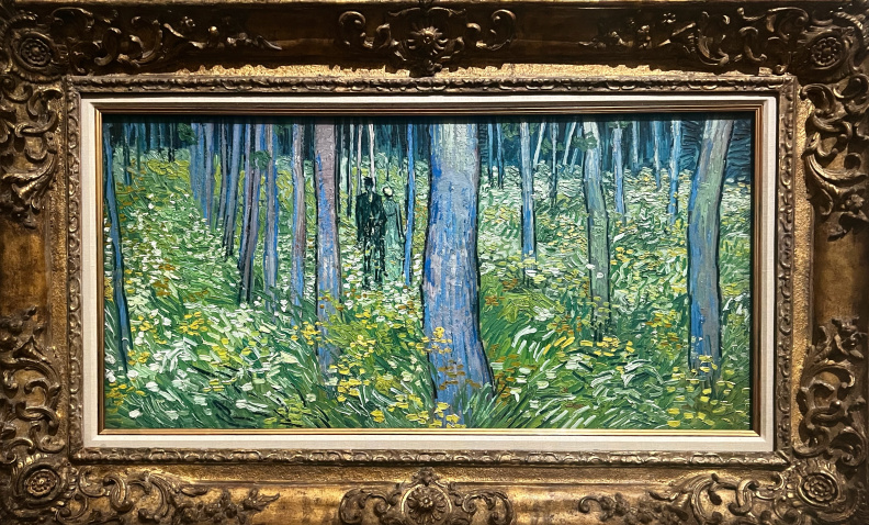 Van Gogh: "Sous-bois avec deux personnages", ‎⁨Musée d’Orsay