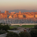 Old Port of Marseille, at sunset
