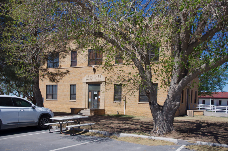The courthouse in Loving County, Texas - population 64 (the least populated county in the U.S.)