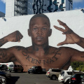 Mural of Israel Adesanya, central Auckland