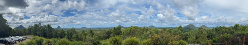 Glasshouse Mountains Panorama