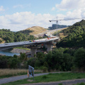 Manawatu Gorge bypass bridge, under construction