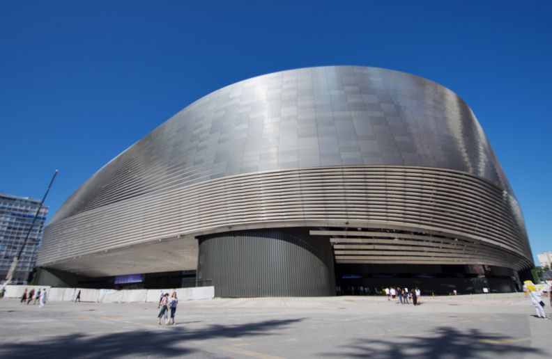 Estadio Santiago Bernabeu, the home of Real Madrid