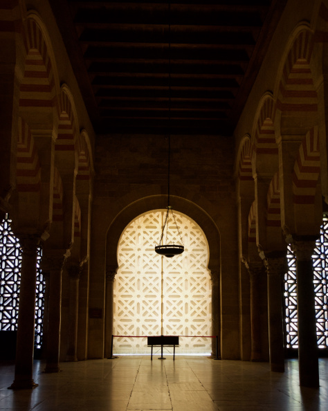 Inside the Mosque–Cathedral of Cordoba