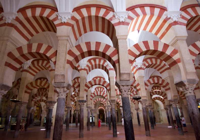 Inside the Mosque–Cathedral of Cordoba