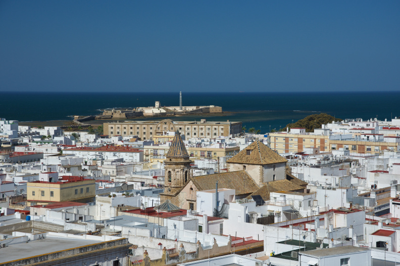 A view from atop the Tavira Tower, Cadiz