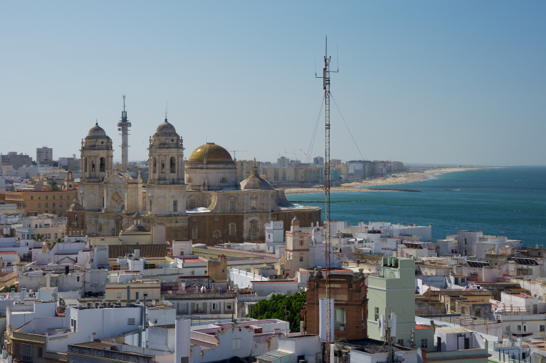 A view from atop the Tavira Tower, Cadiz