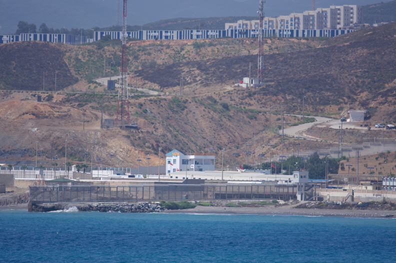 Looking towards the border with Morocco, about 1 mile away