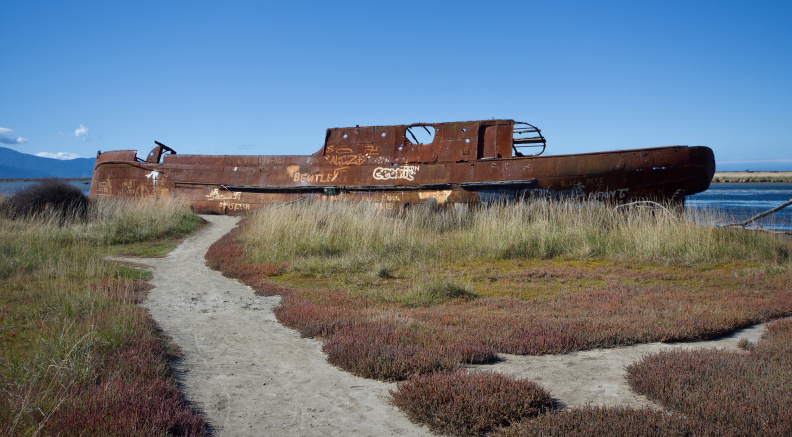Wreck of the T.S.S. Waverley, Wairau Lagoon Walkway